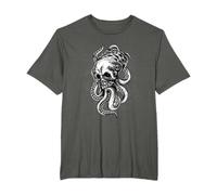 Octopus Skull Monster Kraken Squid Horror Movie Halloween T-Shirt