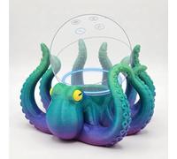 Octopus Smart Speaker Stand, 3D Printed Desktop Holder Mount Compatible with Echo Dot 4th/5th Gen, HomePod Mini and Any Spherical Speakers Under 100mm (Green)