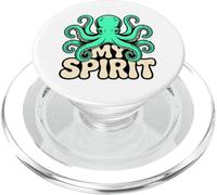 Octopus Spirit Animal Design - Kraken Ocean Illustration PopSockets PopGrip for MagSafe