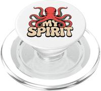 Octopus Spirit Animal Design - Kraken Ocean Illustration PopSockets PopGrip for MagSafe