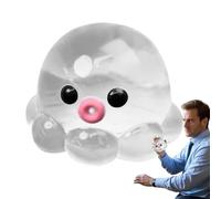 Octopus Squeeze Orb - Cute Calming Ball for Classrooms | 2.36 Inches, Textured Rubber Shell with Malleable Core, Animal Fidget Toy for Stress, Soft Hand Pressure Tool, Therapeutic Student Prize Kids