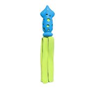 Octopus Squid Dog Chew Toy Interactive Squeaky Molar Pet Play | Durable waterproof plastic octopus toy with squeaker for tug game and dental care Blue