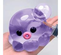 Octopus Squishy, Crystal Octopus Squishy Fidget Toy, Cute Animals Squ-ishies Sensory Toy Stress Relief, Soft Bubble Sea Animal Squeeze Octopuss Fidget Balls, for Adults & Kids