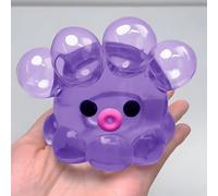 Octopus Squishy, Crystal Octopus Squishy Fidget Toy, Cute Animals Squ-ishies Sensory Toy Stress Relief, Soft Bubble Sea Animal Squeeze Octopuss Fidget Balls, for Adults & Kids