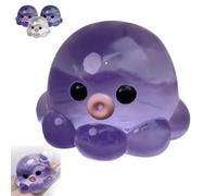 Octopus Squishy Fidget Toy, Soft Octopu Stress Ball, Cute Crystal Octopus Squeeze Toy, Homemade Bubble Squeezer, Funny Sensory Stress Toys, For Adults Kids School Home(Purple)