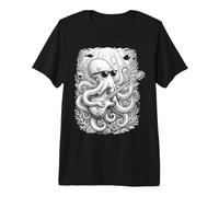 Octopus Sunglasses Guitar Ocean Funny Premium T-Shirt
