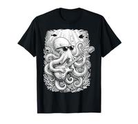 Octopus Sunglasses Guitar Ocean Funny T-Shirt