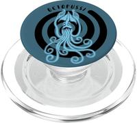 Octopus Swirl Humour Round Chick 8 Arms Chaos Queen PopSockets PopGrip for MagSafe