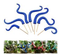 Octopus Tentacle Plant Accessories Decor, Resin decorated sea tentacles House Plant Accessories Decor Garden Stakes for Plant Decor Glow in The Dark Octopus (Blue)