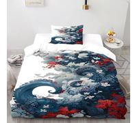 Octopus Tentacles Bedding Set Theme Bedspread Animal Themes Marine Animals Duvet Cover Set Microfiber Quilt Cover Universal for All Seasons with Pillowcase Single（135x200cm）