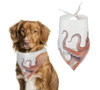Octopus Tentacles Dog Bandanas, Lightweight and Breathable Triangle Pet Scarf,Soft and Comfortable Pet Bandana for Small Medium Large Breed.