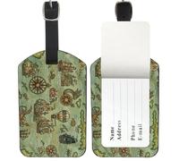 Octopus Tentacles Luggage Tag, Pu Leather Suitcase Address Tags with Privacy Protection Cover, Luggage Tag Suitcase Bags Baggage Labels Identifiers, Men Women Airport Essentials, Funny Gifts