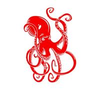 Octopus Tentacles Wall Stickers Bedroom Decor Marine Art Ocean Animals Vinyl Wall Decal Home Decoration for Bathroom Toilet-L-57x81cm