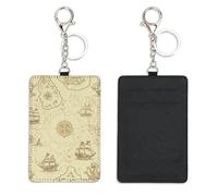Octopus Tentacles Work Card Holder with Key Ring Bus Pass Holder for Women Men with 2 Card Slots Slim Wallet for Nurse Teacher Student Meal Bank Credit Cards Daily Use Bus Driver Accessories