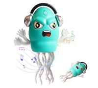 Octopus Toy, Dancing and Crawling Octopus Toy, Crawling with Light and Sound, Interactive Belly Toy for Boys and Girls, Fun Birthday Gift (Vert)