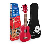 Octopus UK205 soprano ukulele in candy apple red full