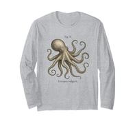 Octopus Vulgaris Vintage Scientific Illustration Long Sleeve T-Shirt