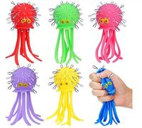 Octopus Water Balls, 6PCS Multicolored Octopus Floating Pool Toys, Interactive Splash Water Octopus, Cute Floating Kids Bath Toys for Kids Beach Water Table Swimming