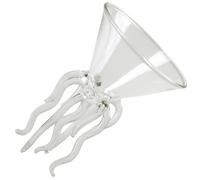 Octopus Wine Glass, Creative Glass Cocktail Cup for Parties and Home Decor | Crystal-style Design, Suitable for Ice Cubes or Decorative Fillers, Distinctive Gift Choice for Picnics and Themed Gatherings