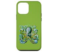 Octopus with 8 Arms in Tattoo Style Green Case for iPhone 12 mini