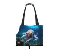 Octopus with Big Eyes Printed pet Shoulder Bag - Foldable Design, Small cat and Dog Travel Bag
