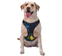 Octopus with blue (2) reflective Oxford unobstructed pet vest, easy to control handle, suitable for small, medium and large dogs