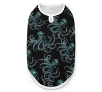 Octopus with Intricate Pattern Fashion Dog Shirts Printing Pet Clothes Sleeveless Pets Vest for Dogs Puppy Cats M