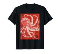 Octopus Woodblock art Japan Gyotaku Japanese Edo Art T-Shirt