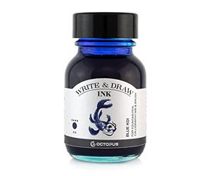 Octopus Write and Draw Koi Waterproof Ink for Fountain Pen, Blue 50ml