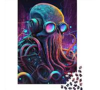 Octopus1 1000 Piece Puzzles For Adults Creative Rectangular Puzzle Wooden Puzzle Puzzle Jigsaw for Friends Family 1000pcs (75x50cm)
