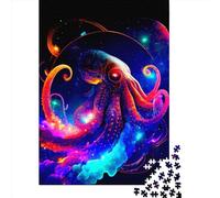Octopus1 Wooden Jigsaw Puzzles 1000 Pieces Jigsaw Creative Rectangular Large Family Puzzle Game Artwork for Adults Teens 1000pcs (75x50cm)