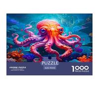 Octopus1000Piece JigsawPuzzlesAnimal Octopus ForAdult Colourful Brainteasing Age12+byth ThemeFlowersandBirds Brainteasing Adults Jigsaw Puzzle 70x50cm/1000pcs
