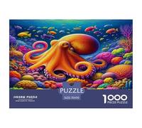 Octopus1000Pieces JigsawPuzzleAnimal Octopus KidsforAdult Colourful LargePiecePuzzles Age12+byth EducationalGames Brainteasing Adults Jigsaw Puzzle 70x50cm/1000pcs