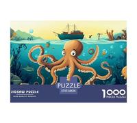 Octopus1000Pieces JigsawPuzzlesanimal ForAdults Challenging Brainteasing Age12+byth EducationalGame Uncover The Puzzle 38x26cm/1000pcs