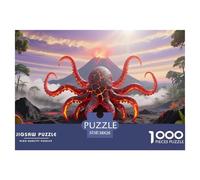 Octopus1000Pieces JigsawPuzzleswildlife ForAdults Colourful Brainteasing Age12+byth EducationalGames Uncover The Puzzle 38x26cm/1000pcs