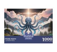 Octopus1000Pieces JigsawPuzzleswildlife ForAdults Colourful LargePiecePuzzles Age12+byth HomeDecoration Uncover The Puzzle 38x26cm/1000pcs