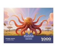 Octopus1000Pieces JigsawPuzzlewildlife KidsforAdult Colourful Brainteasing Age12+byth Challenging The Impossible Difficult Game Brainteasing Adults Jigsaw Puzzle 70x50cm/1000pcs