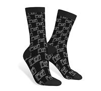 Octopuses Funny Socks Cartoon Octopus Tropical Novelty Casual Crew Socks Contrast Color Design for Women Men Gift