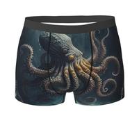 Octopuses Kraken Mon-Ster Vintage Cool Men'S Briefs Fitted Comfortable Boxers Shorts Soft Boxer Pants Undershorts Cool Underwear Trunks M