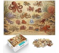 Octopuses of the World Scientific Poster Jigsaw Puzzle, 1000 Piece | For a festive gift with screen-free appeal: Adult jigsaw puzzle with 1000 pieces turns winter downtime into puzzle time.