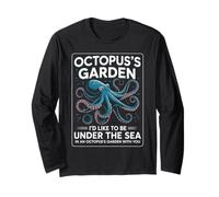 Octopus's Garden Marine Biologist Diving Ocean Octopus Long Sleeve T-Shirt