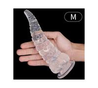 Octopussy Monster Tentacle Swirl Dildo (White, Medium)