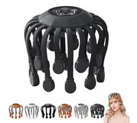 OctoRelax Head Massager with 5 Modes, Wireless Scalp Massager for Stress Relief, Portable Anti-Stress Device (Black, 20 Claw)