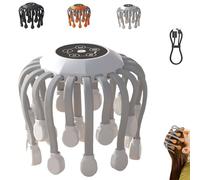 Octorelaxer Scalp Massager, 24 Massages Heads, 5 Custom Massage Modes with 3 Intensity Levels, 360° Massage Design, Octopus Head Massager, Electric Scalp Massagers (White)