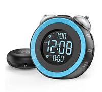 OCUBE Alarm Clock for Heavy Sleepers or Hearing Impaired, Loud Alarm Clock with Bed Shaker, Deaf Alarm Clocks with Vibrating, Adjustable Dimmer and Volume, Snooze,USB Charging Port