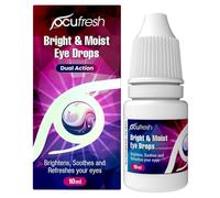 Ocufresh Bright & Moist Eye Drops | for Dazzling White Eyes | Whitens red Eyes | Added Moisturising Formulation | Easy to Carry on-The-go | Gentle on Eyes | Suitable for All Eye Colors | 10ml