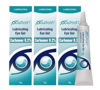 Ocufresh CARBOMER 0.2% Lubricating Eye Gel for Dry, Tired Eyes - Intensive Lubrication & Moisturising Formulation for Daily Eye Care Routine - Immediate Eye Hydration & Night Relief | 3 x10g Pack