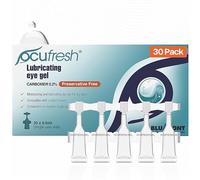 Ocufresh CARBOMER Eye Gel Single Dose Vials (Pack of 30) | Dry & Tired Eye Treatment, Lens Friendly, Preservative Free - 0.6 ml Vials