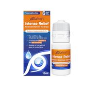 Ocufresh Intense Relief - Eye Drops for Moderate & Severe Dry Eye - Before & After Eye Surgery - 0.4% Sodium Hyaluronate with Vitamin E - Preservative Free & Contact Lens Friendly - 10ml