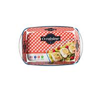 Arcuisine 35 x 22 cm Rectangular Borosilicate Glass Roaster